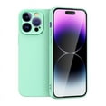 thumbnail image 1 of Dteck for Apple iPhone 14 Pro Max Liquid Silicone Case, Shockproof Cute Thin Slim Soft Rubber TPU Plain Smooth Gel Anti-Scratch Cover for Women Girl Aesthetic, Matte Solid Protective Cover, lightcyan, 1 of 7