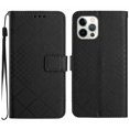 thumbnail image 1 of Dteck for Apple iPhone 14 Pro Max Magnetic Case, Premium PU Leather Folio Flip Wallet Case with Card Holder Cash Slot Lanyard Strap Kickstand Function Embossed Pattern Slim Shockproof Cover, black, 1 of 8