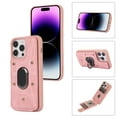 thumbnail image 1 of Dteck for Apple iPhone 14 Pro Max Wallet Case, Shockproof Heavy Duty Flip PU Leather Ring Kickstand Card Holder Anti-Scratch Soft Protective Cover, pink, 1 of 8