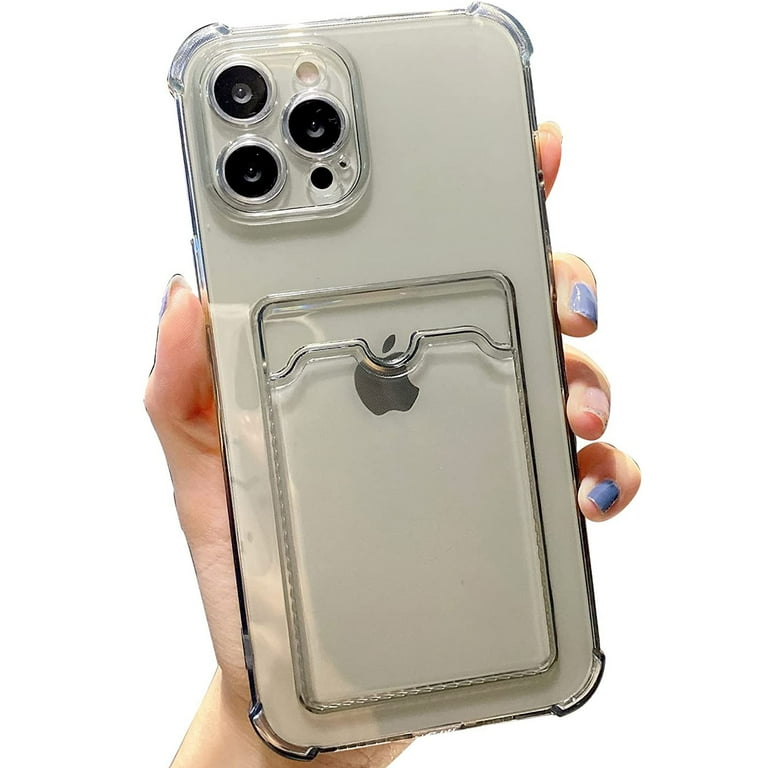 Dteck for Apple iPhone 14 Pro max Case, Clear Protective Back Card