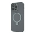 thumbnail image 1 of Dteck for Apple iPhone 14 Silicone Case, Magnetic Stand Compatible with Mag Safe Accessory Military Drop Protection Slim Shockproof Protective Phone Cover, gray, 1 of 7