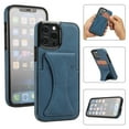 thumbnail image 1 of Dteck for Apple iPhone 15 Pro Max Wallet Case with Card Holder, Shockproof Slim Premium PU Leather Protective Cover Flip Back Wallet Purse Case with Card Slots & Stand, blue, 1 of 6