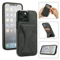 thumbnail image 1 of Dteck for Apple iPhone 15 Pro Max Wallet Case with Card Holder, Shockproof Slim Premium PU Leather Protective Cover Flip Back Wallet Purse Case with Card Slots & Stand, black, 1 of 6