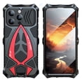 thumbnail image 1 of Dteck for Apple iPhone 15 Pro Military Grade Heavy Duty Protector Armor Case Metal Bumper Built-in Silicone Shockproof iPhone 15 Pro Cover 6.1", Black+Red, 1 of 11