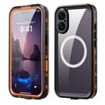 thumbnail image 1 of Dteck for Apple iPhone 17 Case IP68 Waterproof, Magnetic Clear Water Proof Built-in Screen Protector Shockproof Dustproof Snowproof Full Body Rugged Underwater Phone Case, Orange, 1 of 9