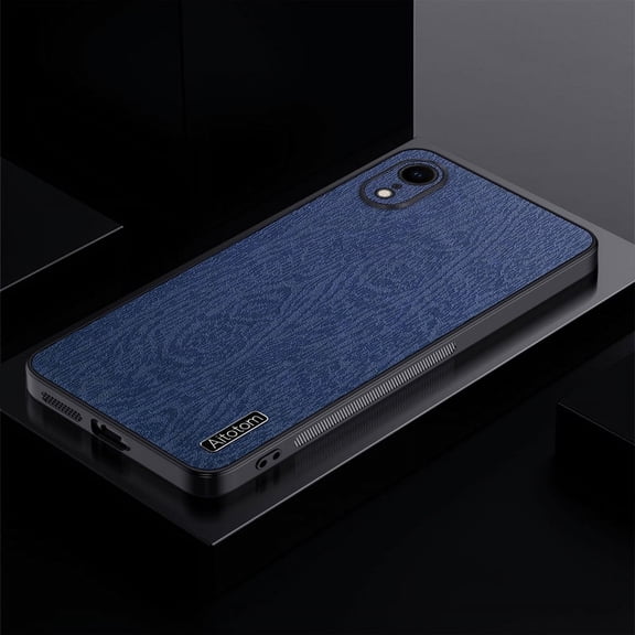 Dteck for Apple iPhone XR Slim Case, Shockproof Premium PU Leather Business Phone Case Anti-Slip Scratch Resistant Ultra Slim Hard PC Rugged Protective Flip Cover, blue