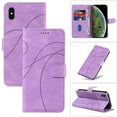 thumbnail image 1 of Dteck for Apple iPhone XS Max Wallet Case, Premium PU Leather Flip Folio Card Holders Kickstand Book Folding Case with Detachable Wrist Strap Shockproof Protective Cover, purple, 1 of 1
