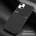 thumbnail image 1 of Dteck Back Case For Apple iPhone 13,Luxury Slim Hybrid Shockproof Rubber Silicone TPU Protective Classical Phone Cover(Black), 1 of 8