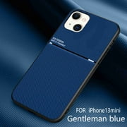 Dteck Back Case For Apple iPhone 13 Mini,Luxury Slim Hybrid Shockproof Rubber Silicone TPU Protective Classical Phone CoverBlue