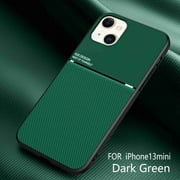 Dteck Back Case For Apple iPhone 13 Mini,Luxury Slim Hybrid Shockproof Rubber Silicone TPU Protective Classical Phone CoverGreen