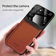 thumbnail image 1 of Dteck Back Phone Case for Samsung Galaxy S21 Plus 5G 4G Shockproof PU Leather Hybrid Slim Leather Classical Fashion Cell Cases Women Men, Brown, 1 of 1