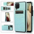 thumbnail image 1 of Dteck Back Wallet Phone Case for Samsung Galaxy A12 with ID & Credit Card Holder Slots Pockets Wallet Back Cover Stand Flip Folio Leather Galaxy A12 5G Cell Cases Women Men, Mint, 1 of 7
