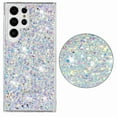 thumbnail image 1 of Dteck Bling Case for Samsung Galaxy S24+, Women Girls Sparkly Glitter Shiny Soft TPU Rubber Ultra Slim Shockproof Hard Protective Cover, White, 1 of 5