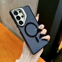 Dteck Bling Glitter Case for Samsung Galaxy S24 Ultra,Shockproof TPU PC Case Compatible with Mag Safe Stand Cover for Samsung Galaxy S24 Ultra,Black