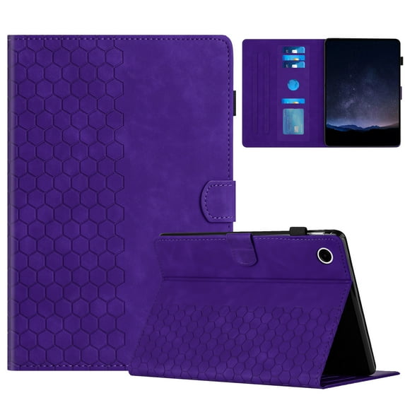 Dteck Built-in Card Slots Wallet Case for Samsung Galaxy Tab A9 Plus 11 Inch (SM-X210/X215/X216/X218),Magnetic Leather Auto Sleep/Wake Case Kickstand Cover for Samsung Galaxy Tab A9+ 2024,Purple