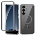 thumbnail image 1 of Dteck Built-in Screen Protector Case for Samsung Galaxy S24 Plus,Compatible with Mag-Safe Slim TPU+PC Full-Body Stylish Shockproof Protective Transparent Cover,Grey, 1 of 7