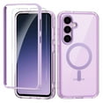 thumbnail image 1 of Dteck Built-in Screen Protector Case for Samsung Galaxy S24 Plus,Compatible with Mag-Safe Slim TPU+PC Full-Body Stylish Shockproof Protective Transparent Cover,Lightpurple, 1 of 7
