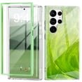 thumbnail image 1 of Dteck Built-in Screen Protector Case for Samsung Galaxy S24 Ultra,Compatible with Mag-Safe Slim TPU+PC Full-Body Stylish Shockproof Protective Cover,Green, 1 of 7