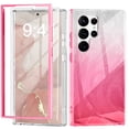 thumbnail image 1 of Dteck Built-in Screen Protector Case for Samsung Galaxy S24 Ultra,Compatible with Mag-Safe Slim TPU+PC Full-Body Stylish Shockproof Protective Cover,Rose, 1 of 7