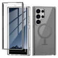 thumbnail image 1 of Dteck Built-in Screen Protector Case for Samsung Galaxy S24 Ultra,Compatible with Mag-Safe Slim TPU+PC Full-Body Stylish Shockproof Protective Transparent Cover,Grey, 1 of 7