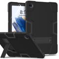 thumbnail image 1 of Dteck with Screen Protector Case for Samsung Galaxy Tab A9 Plus 11-inch (X210/X215/X216/X218),Shockproof 3-Layer Protection Kickstand Case Heavy Duty Cover for Galaxy Tab A9+,Black, 1 of 7