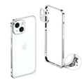 thumbnail image 1 of Dteck Bumper Case for iPhone 15, Ultra-Thin Metal Frame + Camera Lens Protector Case Shockproof Heat Dissipation Bumper for iPhone 15,Silver, 1 of 8