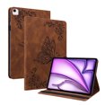 thumbnail image 1 of Dteck Butterfly Pattern Case for iPad Air 11 inch 2024,Magnetic Leather Card Slots Wallet Case Shockproof Kickstand Cover for iPad Air 11-in. (M2) ,Brown, 1 of 5