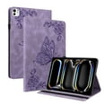 thumbnail image 1 of Dteck Butterfly Pattern Case for iPad Pro 11 inch 2024,Magnetic Leather Card Slots Wallet Case Shockproof Kickstand Cover for iPad Pro 11-in. (M4) ,Purple, 1 of 5