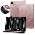 thumbnail image 1 of Dteck Butterfly Pattern Case for iPad Pro 11 inch 2024,Magnetic PU Leather Smart Auto Wake/Sleep Folio Stand Case Card Slot Pencil Holder Cover for iPad Pro 11-in. (M4) 2024,Rosegold, 1 of 8