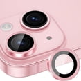 thumbnail image 1 of Dteck Camera Lens Protector for iPhone 16 Plus, Individual Metal Ring 9H Hardness HD Tempered Glass Camera Screen Protector Cover for iPhone 16 Plus,Pink, 1 of 5