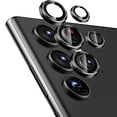 thumbnail image 1 of Dteck Camera Lens Protector for Samsung Galaxy S24 Ultra, Individual Lens Protectors, Scratch-Resistant Ultra-thin Tempered Glass with Aluminum Edging,Black, 1 of 5