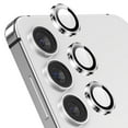 thumbnail image 1 of Dteck Camera Lens Protector for Samsung Galaxy S25, Individual Metal Ring 9H Hardness HD Tempered Glass Camera Screen Protector Cover for Galaxy S25,Silver, 1 of 6