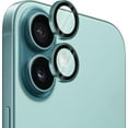 thumbnail image 1 of Dteck Camera Lens Protector for iPhone 16, Individual Metal Ring 9H Hardness HD Tempered Glass Camera Screen Protector Cover for iPhone 16,Green, 1 of 5