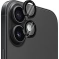 thumbnail image 1 of Dteck Camera Lens Protector for iPhone 16 Plus, Individual Metal Ring 9H Hardness HD Tempered Glass Camera Screen Protector Cover for iPhone 16 Plus,Black, 1 of 5