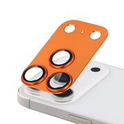 Dteck Camera Lens Protector for iPhone 17 Pro Max , Metal Aluminum Alloy Tempered Glass Camera Protector, Military Grade Shatterproof Case Friendly,Orange