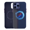 thumbnail image 1 of Dteck Carbon Fiber Texture Case for iPhone 12 Pro Max, Compatible with MagSafe, Military-Grade Drop Protection Hybrid Shockproof Magnetic Protective Cover for iPhone 12 Pro Max,Green Blue, 1 of 5