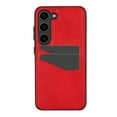 thumbnail image 1 of Dteck Card Slots Wallet Case for Samsung Galaxy S22 Plus,Shockproof PU Leather Case Slim TPU Back Cover,Red, 1 of 7