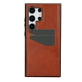 thumbnail image 1 of Dteck Card Slots Wallet Case for Samsung Galaxy S22 Ultra,Shockproof PU Leather Case Slim TPU Back Cover,Brown, 1 of 7
