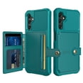 thumbnail image 1 of Dteck Card Wallet Back Case for Samsung Galaxy A55, Magnetic Leather Flip Credit Card Holder Case Shockproof Rubber Kickstand Cover for Galaxy A55,Green, 1 of 5