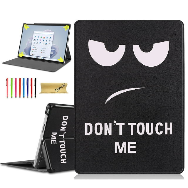 Dteck Case for 13 inch Microsoft Surface Pro 9 2022, Slim Magnetic Cover Folio Protective Case Folding Stand Cover, Compatible with Type Cover Keyboard, Eye