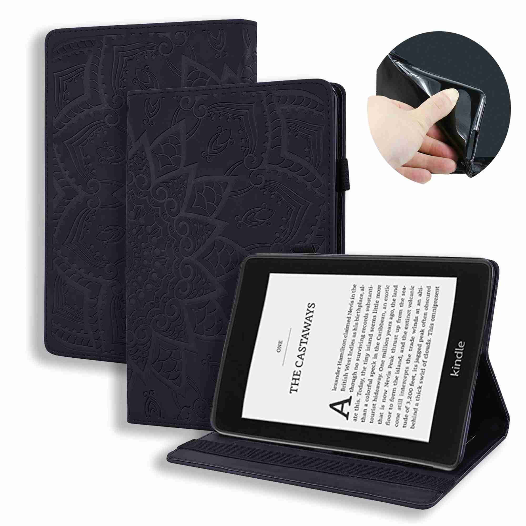 Kindle paperwhite ブラック　ケース&フィルム付き 保護フィルム 2枚 タッチペン付き】 Kindle Paperwhite 2021