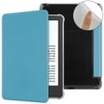 thumbnail image 1 of Dteck Case for 7" Kindle Paperwhite 12th Generation and Kindle Colorsoft Signature Edition 2024 Released, Shockproof Durable PU Leather Cover and Clear Soft TPU Back Cover with Auto Wake/Sleep,Skyblue, 1 of 8
