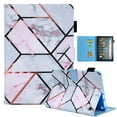 thumbnail image 1 of Dteck Case for All-New Amazon Kindle Fire 7 Tablet 12th Generation (2022 Release),Magnetic Leather Pattern Card Slots Wallet Smart Case Shockrpoof Rubber Kickstand Cover,Marble Blocks, 1 of 5