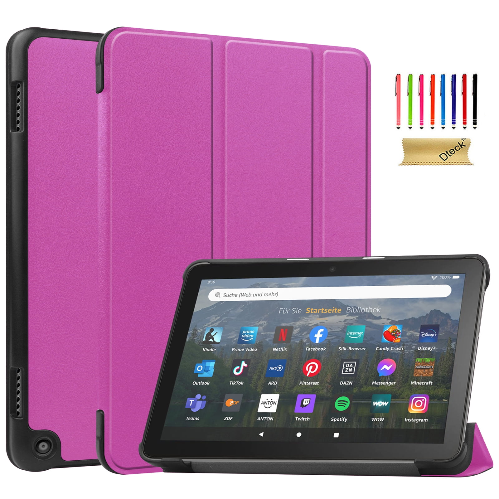Dteck Case for All-New Amazon Kindle Fire HD 8 & 8 Plus Tablet
