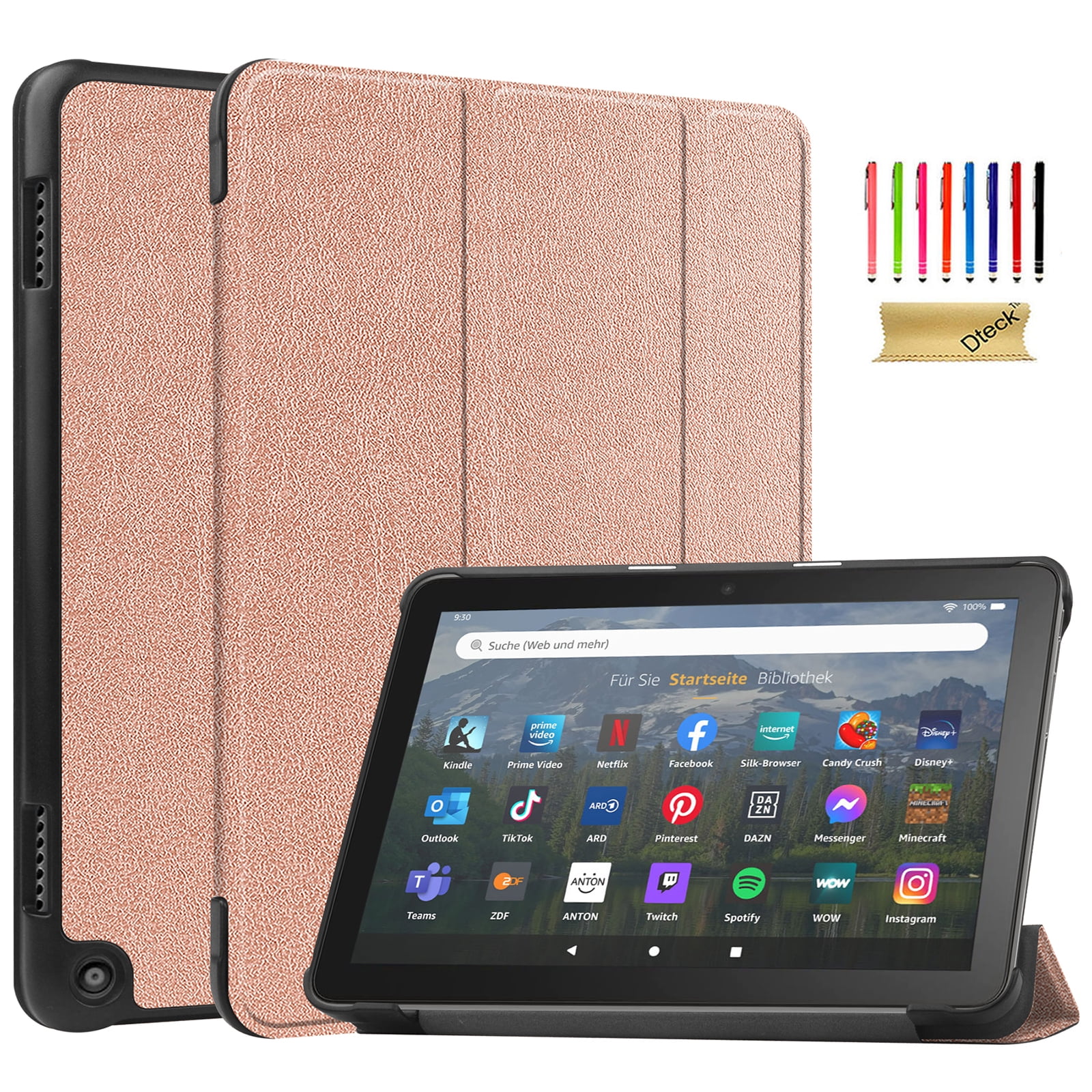 Dteck Case for All-New Amazon Kindle Fire HD 8 & 8 Plus Tablet