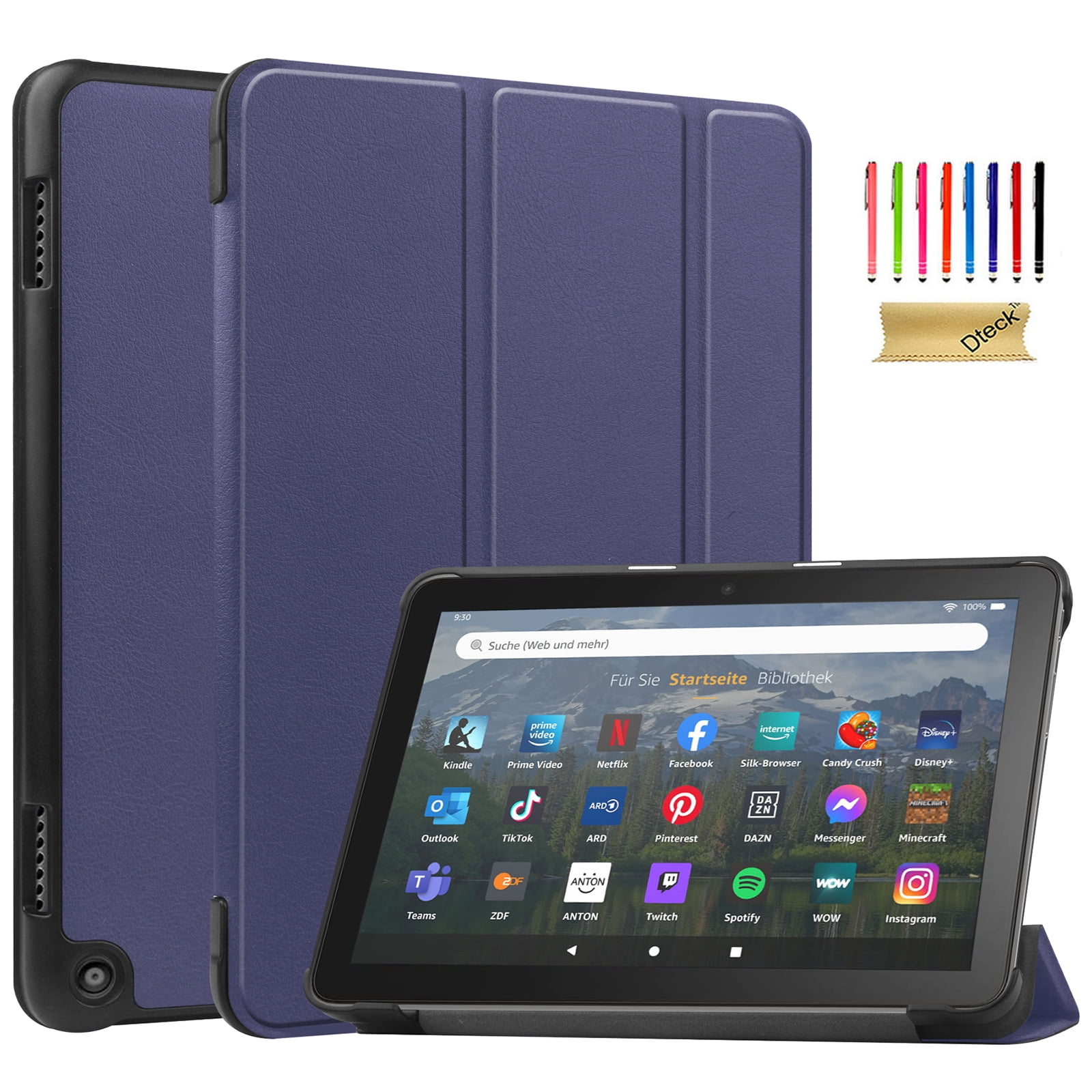 Dteck Case for All-New Amazon Kindle Fire HD 8 & 8 Plus Tablet (12th  Generation/10th Generation, 2022/2020 Release) 8