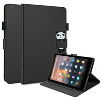 Dteck Case for All-New Fire HD 10 Tablet (9th/7th/5th Generation, 2015/2017/2019 Release) - Slim PU Leather Folio Stand Smart Cover with Auto Wake/Sleep for Amazon Fire HD 10.1 inch, Black