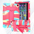 thumbnail image 1 of Dteck Case for All-New Fire HD 8 2022 Tablet, Hybrid Drop Proof Shockproof Full Body Protective Rugged Case with Built-in Kickstand for Kindle Fire HD 8 / HD 8 Plus (12th Generation, 2022),Rainbow Red, 1 of 5