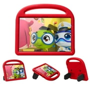 Dteck Case for Amazon Fire HD 10 2021/HD10 Plus 2021 10.1-inch 11th Generation,Kids Friendly EVA Foam Shockproof Handle Kickstand Case Lightweight Protective Shell Cover,Red