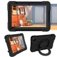 thumbnail image 1 of Dteck Case for Amazon Fire HD 8 / Fire HD 8 Plus (10th Generation, 2020 Released) - Heavy Duty Hybrid Shockproof Handle Case Protective Cover with 360 Rotating Kickstand, Black, 1 of 9